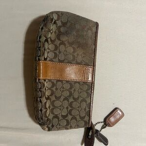 Coach Brown Signature Mini Bag- NEEDS TLC